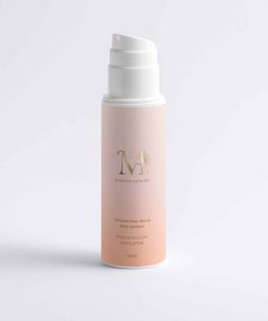 Flacon de l'Exfoliant Peau Neuve Éclat Unifiant Mimiastou-Glow-Skin sur fond blanc pour le visage et le corps