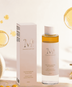Présentation de l'Huile Démaquillante et son étui – Mimiastou-Glow-Skin