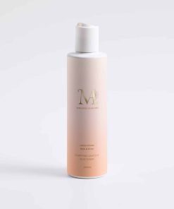 Flacon de la Lotion Pores Nets & Éclat Mimiastou-Glow-Skin sur fond blanc pour peaux mixtes à grasses.